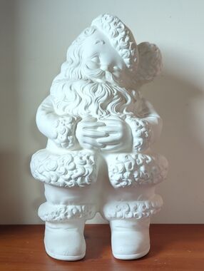White Ready To Paint Atlantic Mold Winking Santa 14in